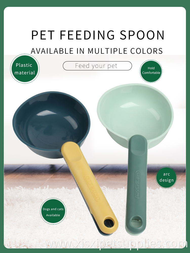 Factory Wholesale Sealing Bag Clip Measuring Cup Pet Food Shovel Cat Food Scooper Dog Spoon
